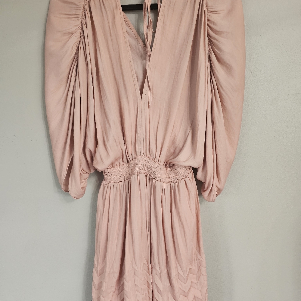 Mustard Seed V- Neck Dress. Powder Rose Color. Size M. - Picture 6 of 14